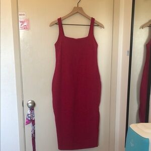 Beyond Yoga Red Midi Dress